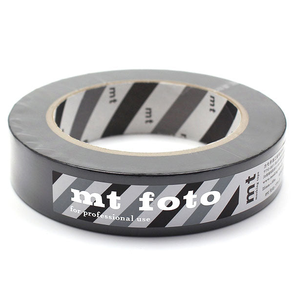 銀一 mt foto MTFOTO01 スタジオ用マスキングテープ ブラック25mm x 50m
