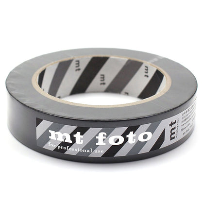 銀一 mt foto MTFOTO01 スタジオ用マスキングテープ ブラック25mm x 50m