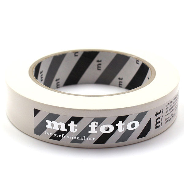 銀一 mt foto MTFOTO04 スタジオ用マスキングテープ ホワイト25mm x 50m