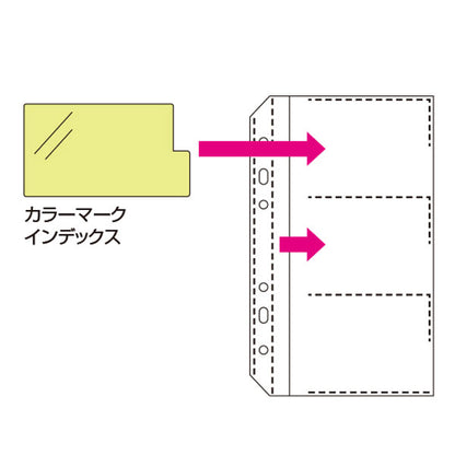セキセイ C-60 ザ・カード システムカードホルダー 差替式の専用補充用ポケット