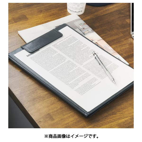 セキセイ BP-5724-60 ベルポスト クリップファイル 二つ折りタイプ ブラック