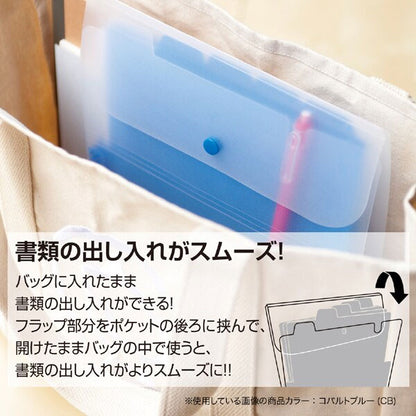 セキセイ ACT-3915-14 アクティフ ドキュメントホルダー タテ A4 100枚 コバルトブルー