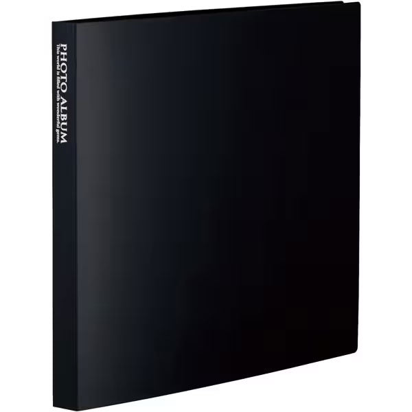 セキセイ KP-8916-60 フォトアルバム 高透明 ましかく89×89mmサイズ 160枚収納 ブラック