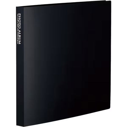 セキセイ KP-8916-60 フォトアルバム 高透明 ましかく89×89mmサイズ 160枚収納 ブラック