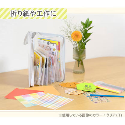 セキセイ SEL-2800-90 SEPAL おかたづけファイル A5サイズ 5仕切り/6ポケット クリア