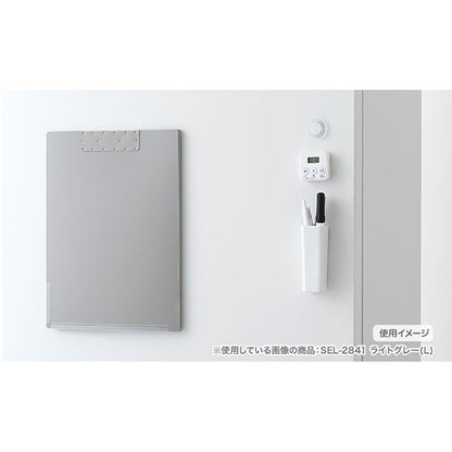 セキセイ SEL-2841-70 SEPAL マグポッケ マグネット付ポケットファイル A4サイズ 見開きタイプ ホワイト