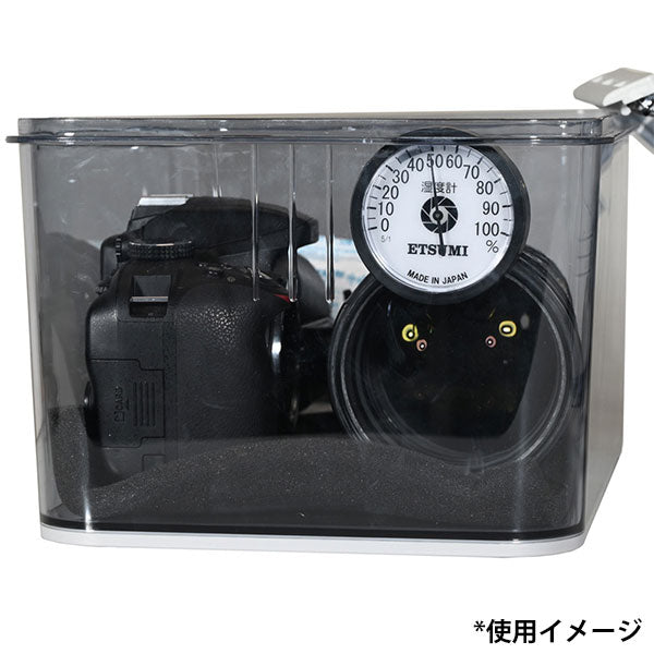 エツミ VE-5366 湿度計 アナログ式 ブラック