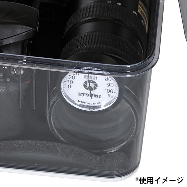 エツミ VE-5366 湿度計 アナログ式 ブラック