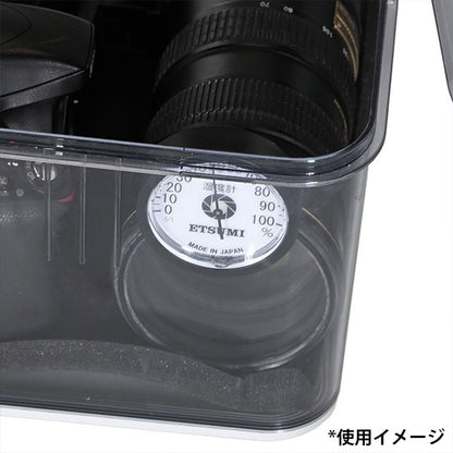 エツミ VE-5366 湿度計 アナログ式 ブラック