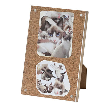 エツミ VE-5604 マグネットフォトフレーム 2L判・ハガキ・L判サイズ対応 ホワイト