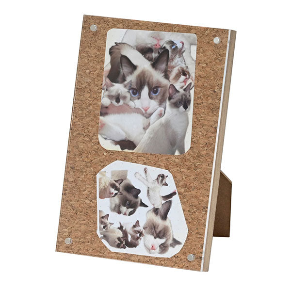 エツミ VE-5601 マグネットフォトフレーム ハガキ・L判・チェキサイズ対応 ホワイト