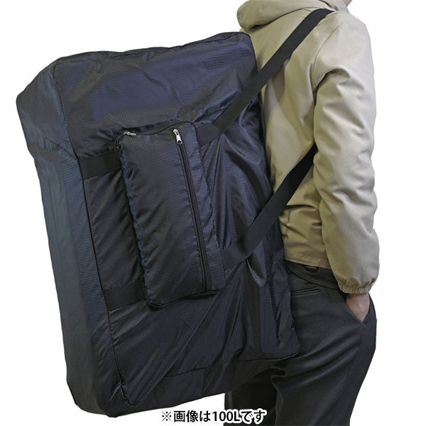 エツミ E-3607 折りたたみバッグ 47L ブラック