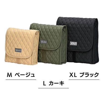 エツミ VE-3617 blanc マチ付キルティングケース M ベージュ