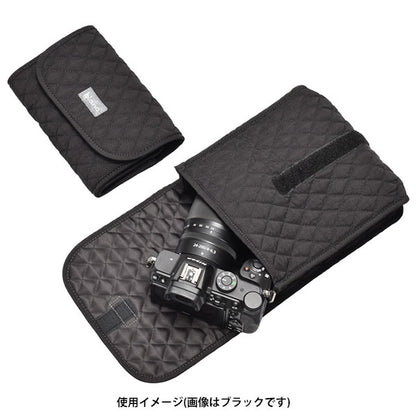 エツミ VE-3620 blanc マチ付キルティングケース L ベージュ