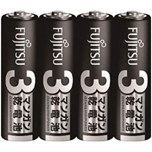 富士通 FDK R6PU(4S) マンガン乾電池 単3形 1.5V 4個パック