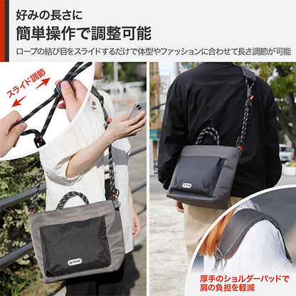 ハクバ ODRCSBLGY アウトドアプロダクツ ロープカメラショルダーバッグ L グレー