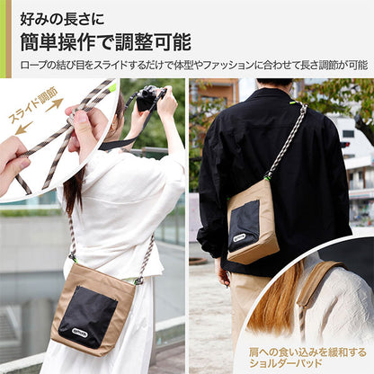 ハクバ ODRCMSBLKK アウトドアプロダクツ ロープカメラミニショルダーバッグ L カーキ