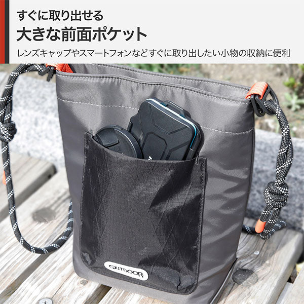 ハクバ ODRCMSBLGY アウトドアプロダクツ ロープカメラミニショルダーバッグ L グレー