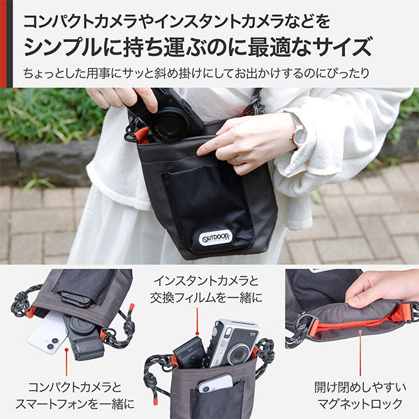 ハクバ ODRCMSBMGY アウトドアプロダクツ ロープカメラミニショルダーバッグ M グレー