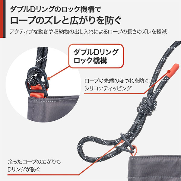 ハクバ ODRCMSBMGY アウトドアプロダクツ ロープカメラミニショルダーバッグ M グレー