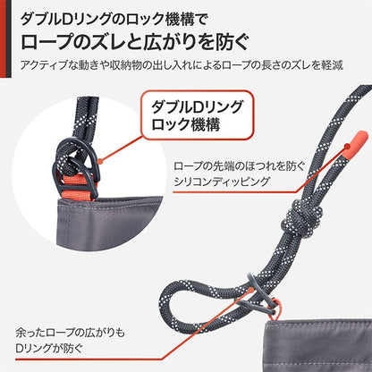 ハクバ ODRCMSBMGY アウトドアプロダクツ ロープカメラミニショルダーバッグ M グレー