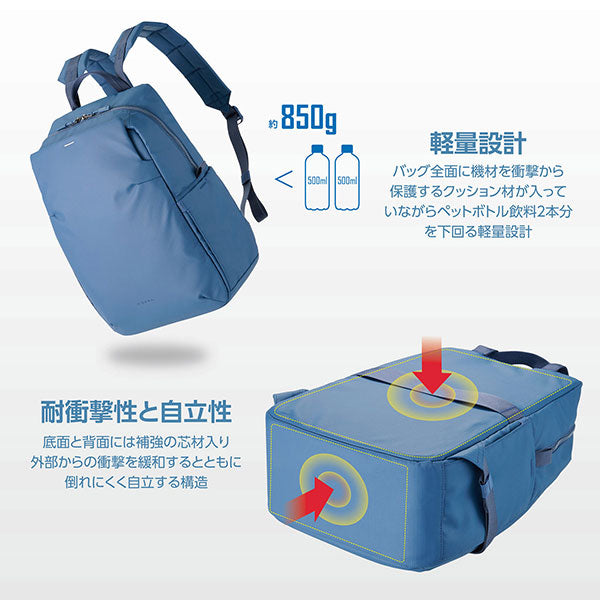 《2月27日発売予定》 ハクバ SP-STBP14NV プラスシェル ストリーム バックパック 14 ネイビー 【予約】