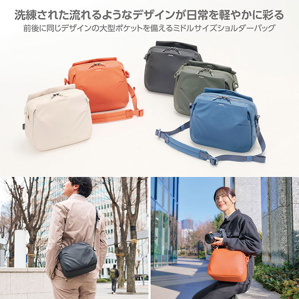 ハクバ SP-STSB6BK プラスシェル ストリーム ショルダーバッグ 6 ブラック