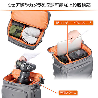 《5月15日発売予定》 ハクバ SGWSB-BP18GY GW-STANDARD ブロス バックパック18 グレー 【予約】