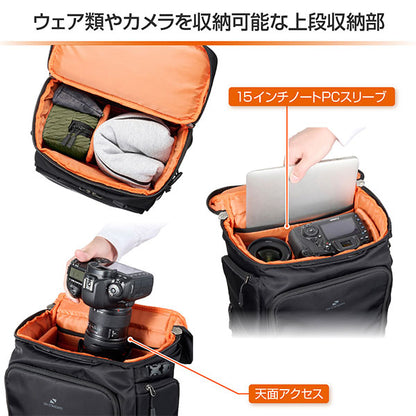 《5月15日発売予定》 ハクバ SGWSB-BP18BK GW-STANDARD ブロス バックパック18 ブラック 【予約】