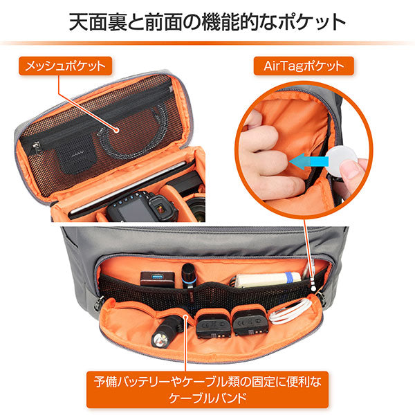 《5月29日発売予定》 ハクバ SGWSB-SB8GY GW-STANDARD ブロス ショルダーバッグ8 グレー 【予約】