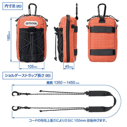 ハクバ ODPP07OR アウトドアプロダクツ スマートフォンポーチ07 オレンジ