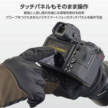 《在庫限り》 ハクバ KPG-EDMKK エブリデイフォトグローブ Mサイズ カーキ