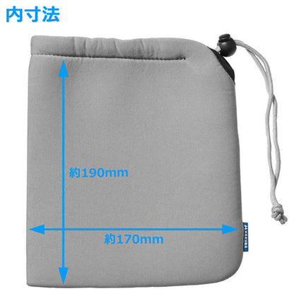 ハクバ KCS-36L ソフトクッションポーチ L グレー