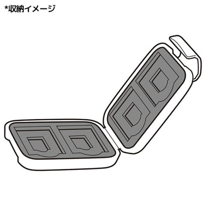 ハクバ DMC-20SSDBK ポータブルメディアケース S SD/microSDカード用 ブラック