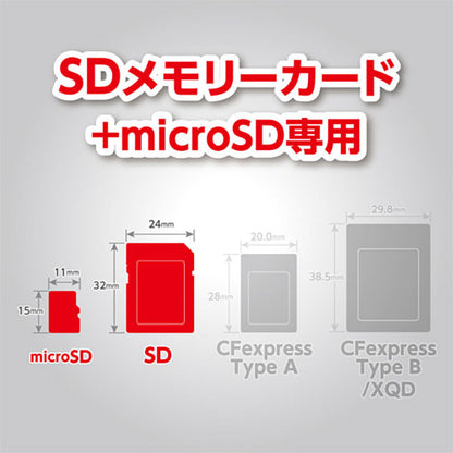 ハクバ DMC-23SD4RD ハードメモリーカードケーススリム SD4 レッド