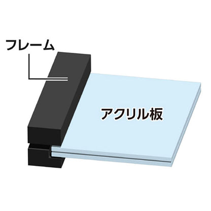 ハクバ FWFCL-BK2L フローティングフォトフレーム Cielo L/KG/2L ブラック