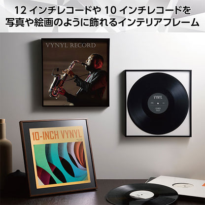 ハクバ FRG01-12BK レコード額 RG-01 12インチ/10インチレコードジャケット対応 ブラック