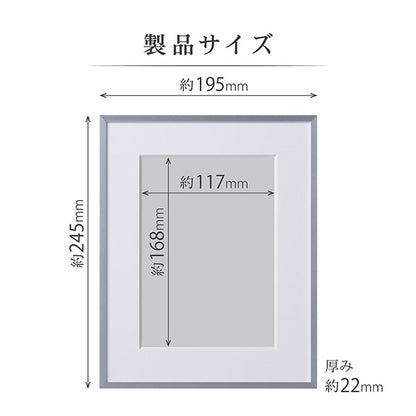 ハクバ HFA-03SV-2L アルミ額 2L判サイズ シルバー
