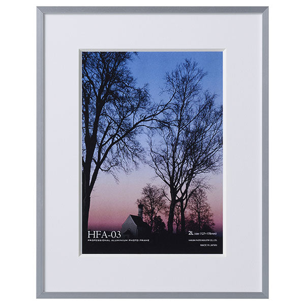 ハクバ HFA-03SV-2L アルミ額 2L判サイズ シルバー