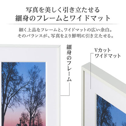 ハクバ HFA-03WT-2L アルミ額 2L判サイズ ホワイト