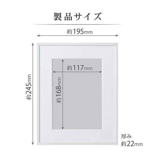 ハクバ HFA-03WT-2L アルミ額 2L判サイズ ホワイト