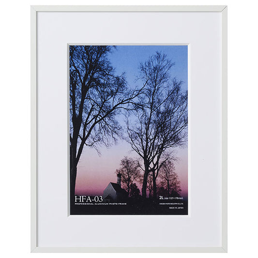 ハクバ HFA-03WT-2L アルミ額 2L判サイズ ホワイト