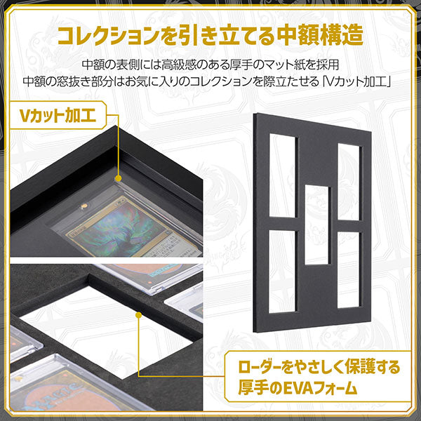 ハクバ FWTCG-01-5SBK トレーディングカード額 TCG-01 35pt×5(スクエア額) ブラック