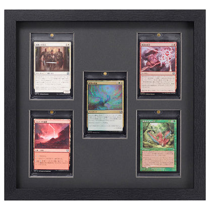 ハクバ FWTCG-01-5SBK トレーディングカード額 TCG-01 35pt×5(スクエア額) ブラック