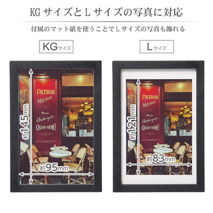 《7月17日発売予定》 ハクバ FLG-BKKGL フォトフレーム レジェ L/KGサイズ ブラック 【予約】