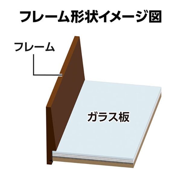 ハクバ FWTF-BR フォトフレーム Tiefe（ティーフェ） L／KG（ハガキ）／2L（カビネ）サイズ ブラウン