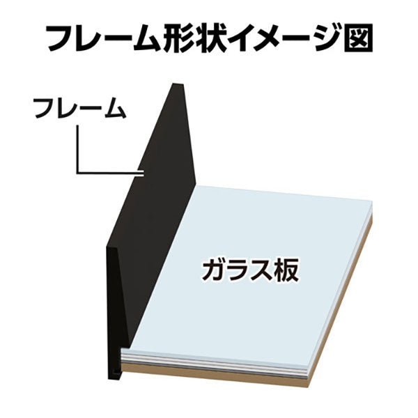 ハクバ FWTF-BK フォトフレーム Tiefe（ティーフェ） L／KG（ハガキ）／2L（カビネ）サイズ ブラック