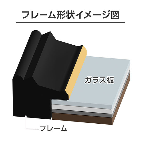 ハクバ FWIY-2L 肖像額縁 入山 2L判サイズ