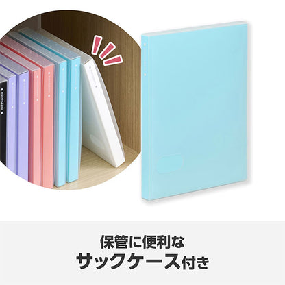 ハクバ ABTC-L56LB フォトアルバム ビュートクリア Lサイズ 56枚収納 ライトブルー