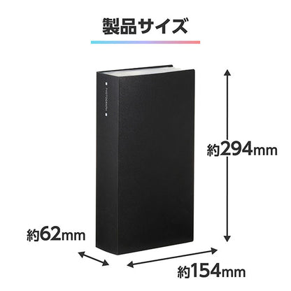 ハクバ ABTC-L480BK フォトアルバム ビュートクリア Lサイズ 480枚収納 ブラック